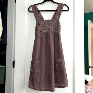 Soft purple sundress with eyelet detail